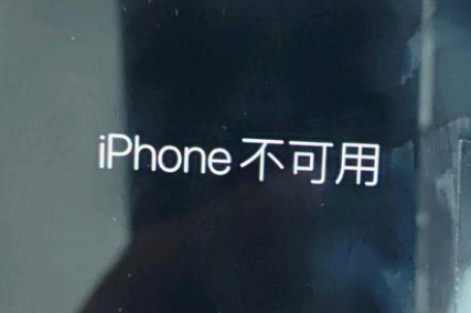 泾阳苹果服务网点分享锁屏界面显示“iPhone 不可用”如何解决 